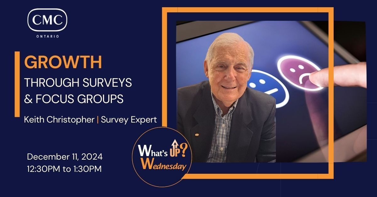 What's up Wednesday | Growth through Surveys and Focus Groups